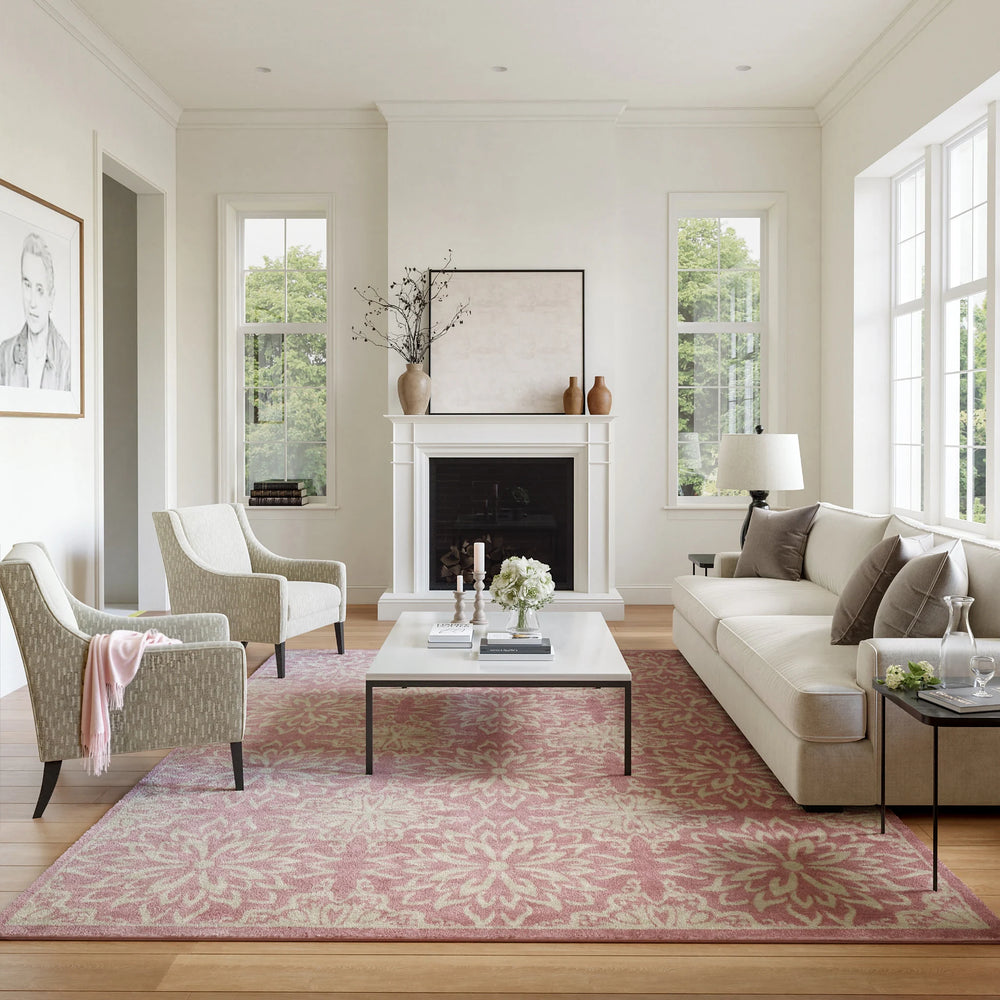 Jubilant Floral Medallion Area Rug