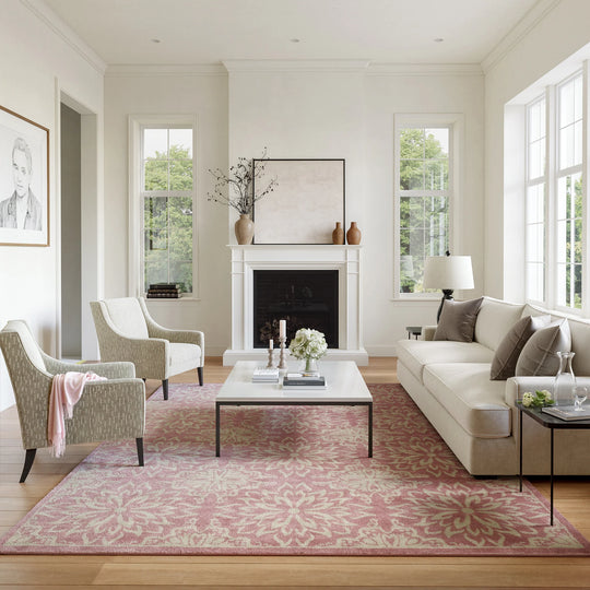 Jubilant Floral Medallion Area Rug