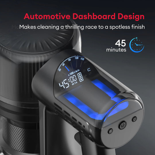 Cordless Vacuum Cleaner Stick Vacuum with LED Display Screen
