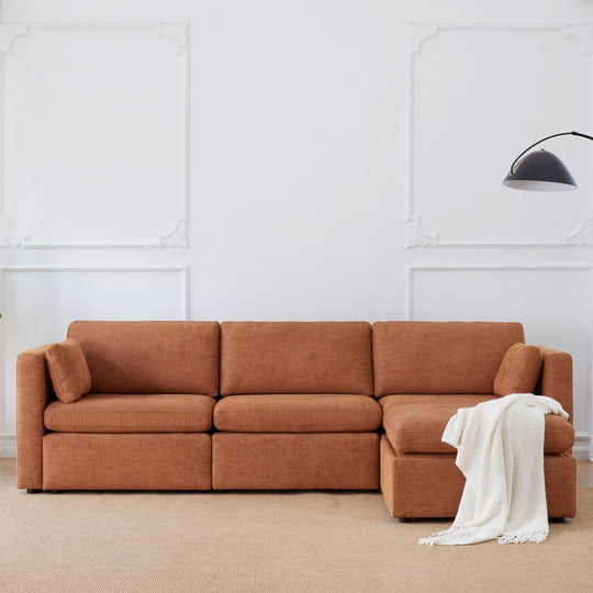 Mia Oversized Modular Sectional Fabric Sofa