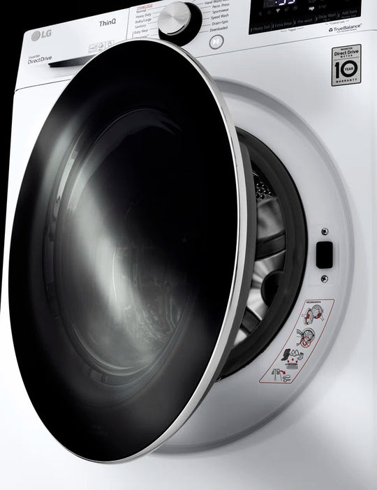 Smart Wi-Fi Enabled Compact Front Load Washer with Built-In Intelligence, White, 2.4 Cu. Ft.