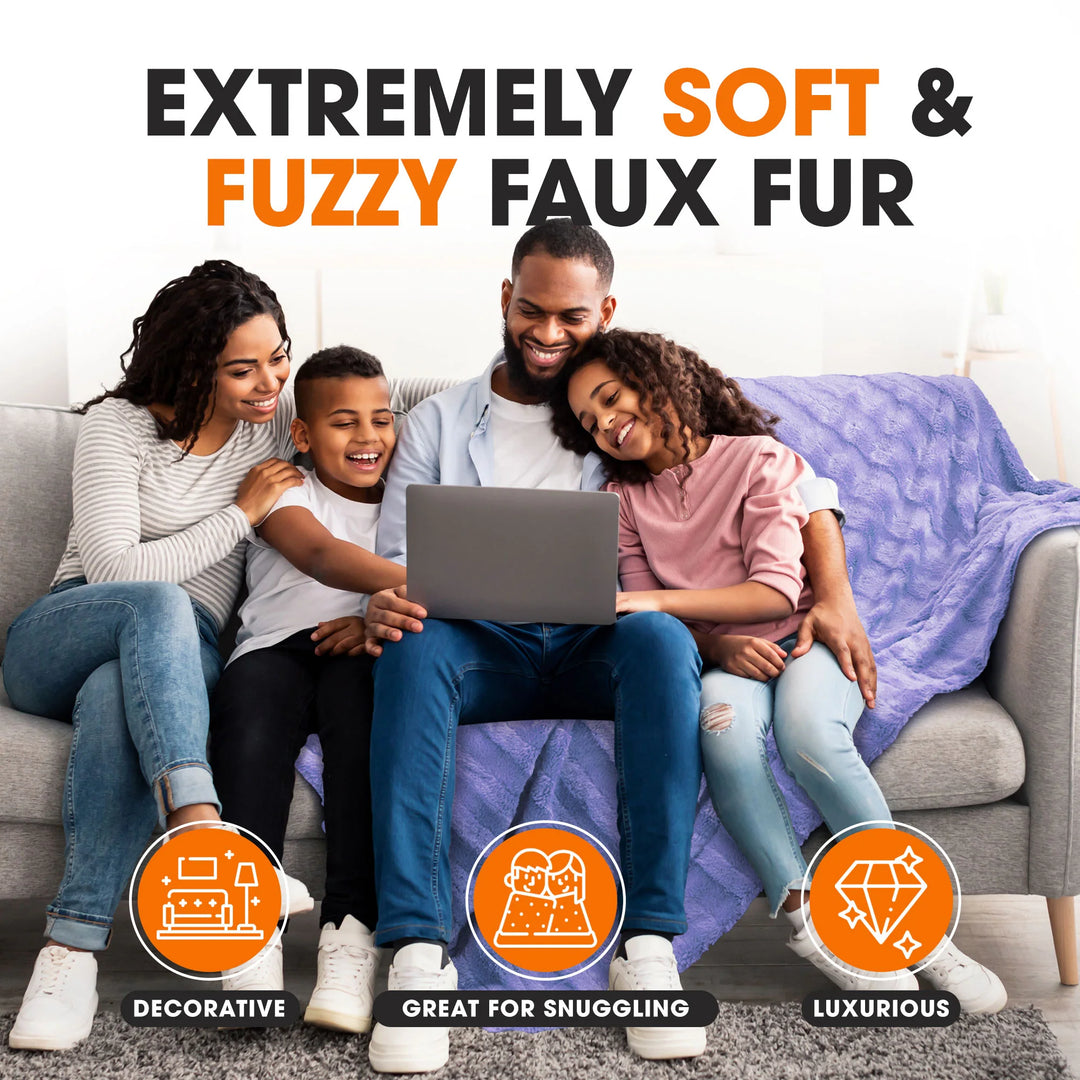 40 X 50 Ultra Soft Faux Fur Throw Blanket