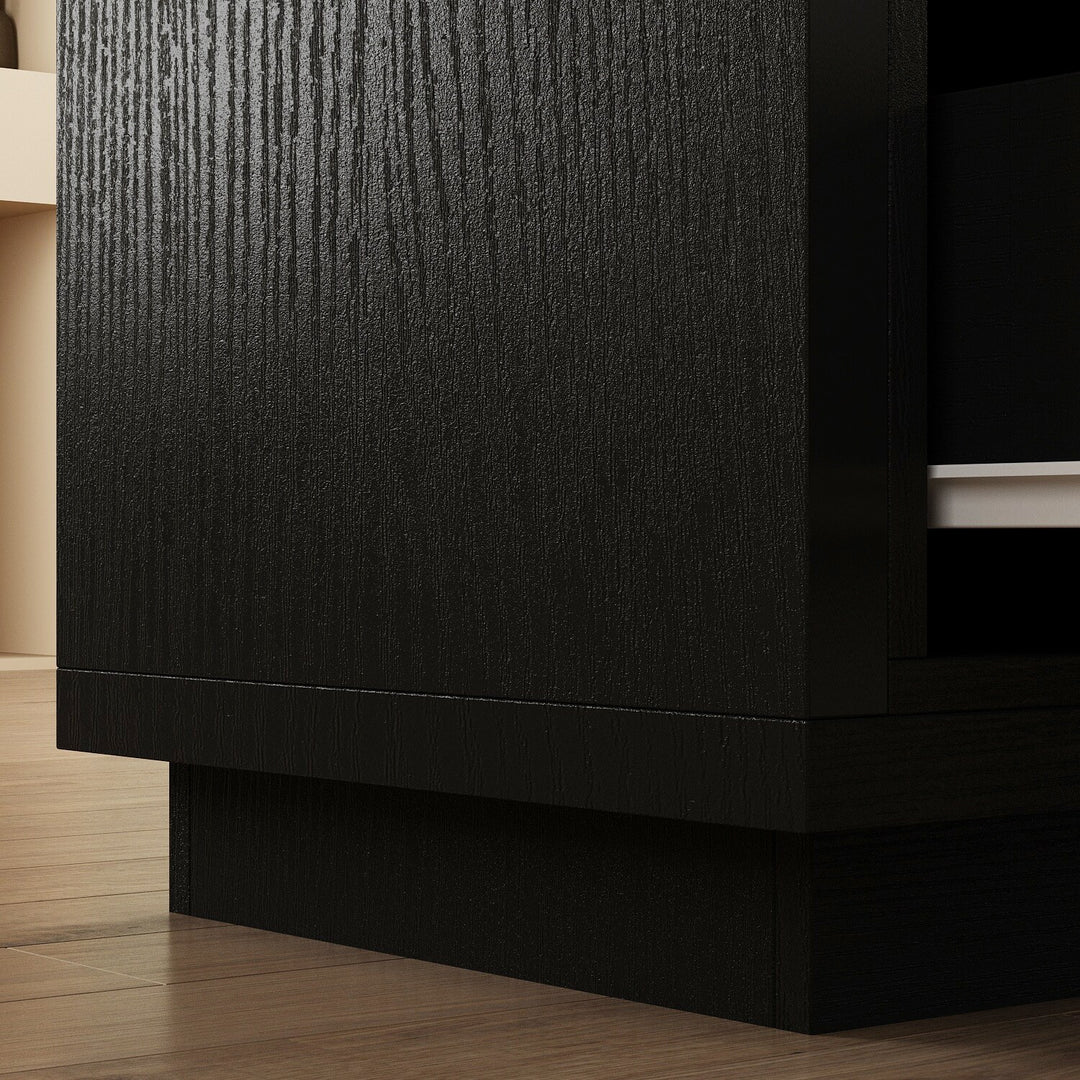 Entertainment Center Table Retracted Extendable TV Stand in Stretch