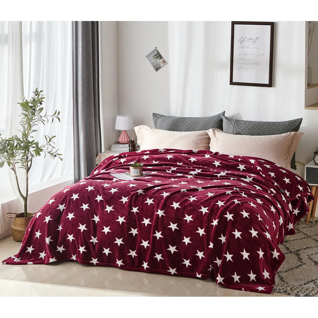 Luxuriously Velvety Plush Blanket Soft Lightweight Blanket