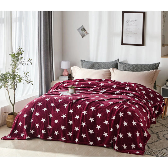 Luxuriously Velvety Plush Blanket Soft Lightweight Blanket