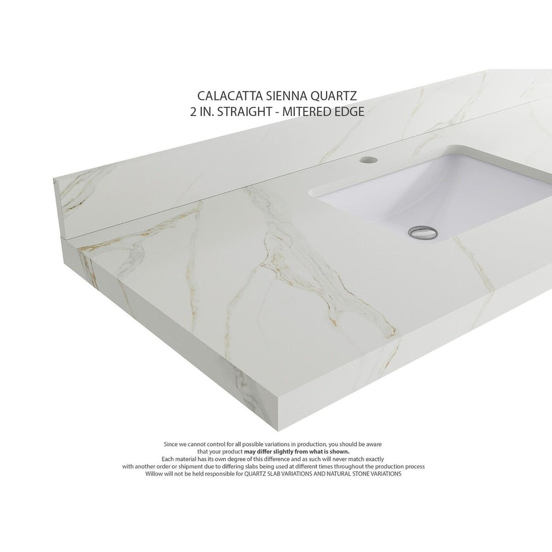 Willow Collection 84 in W X 22 in D X 36 in H Boston Double Bowl Sink Bathroom Vanity with Countertop