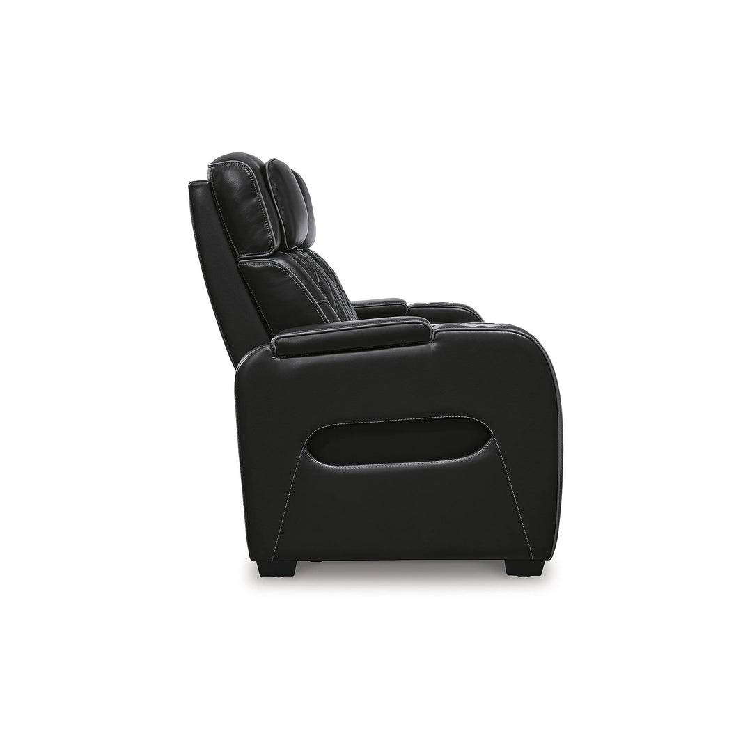 Boyington Black Power Reclining Sofa - 86"W X 38"D X 44"H