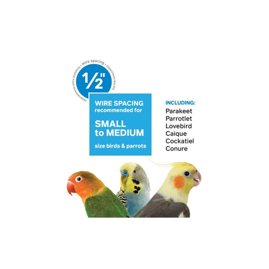 Nicki 25'' Steel Play Top Travel Bird Cage with Perch
