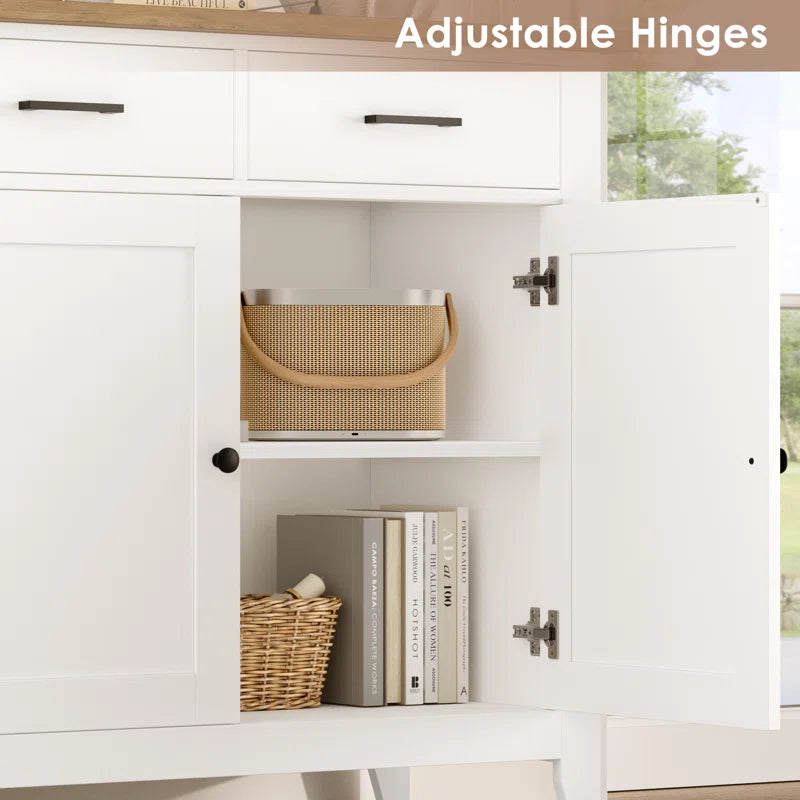 Ailynn Wood Accent Cabinets with 2 Drawers & 2 Doors