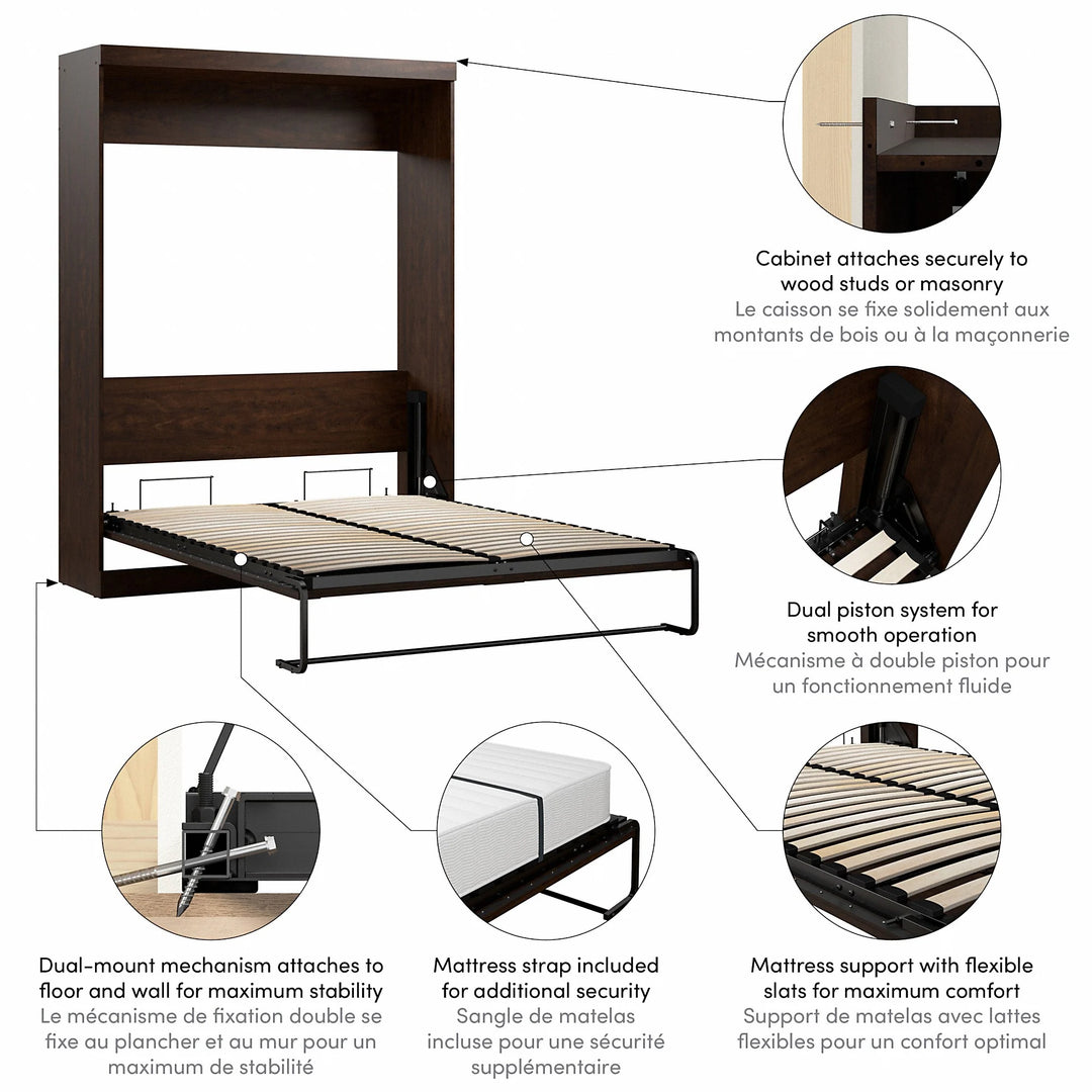 Pur 65W Queen Murphy Bed for Multipurpose Room by