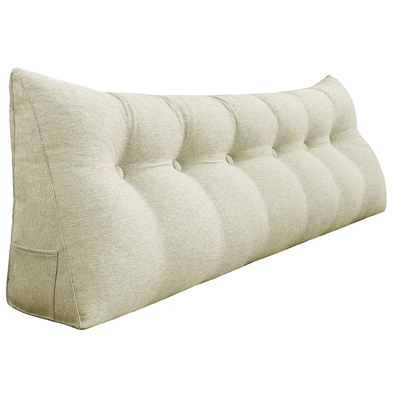 Bed Rest Wedge Reading Pillow Headboard Back Support Cushion