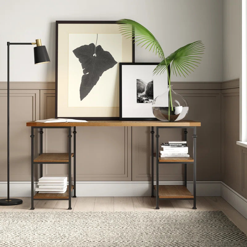 Zona Solid Wood Top Executive Desk