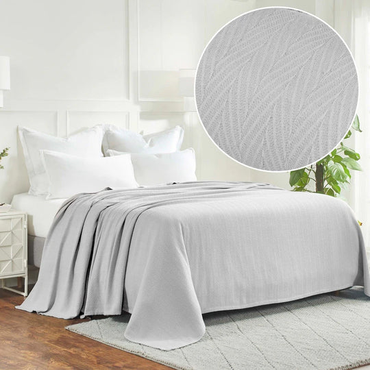 Metro Zig-Zag Chevron All-Season Bedding Cotton Blanket