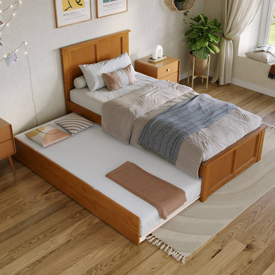 Madison Platform Bed with Matching Footboard & Trundle