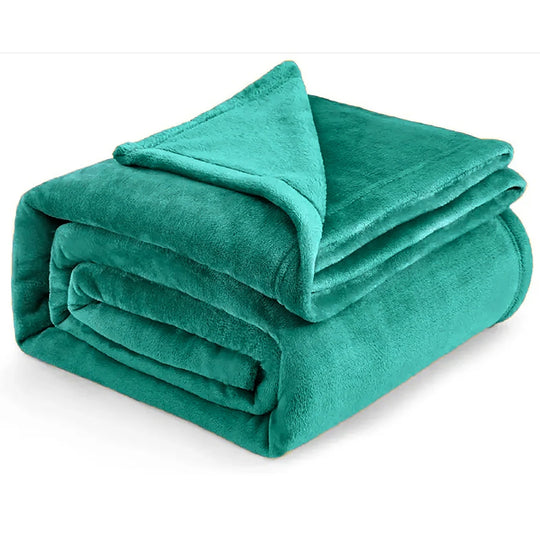 Cozy Microfiber Extra Soft Solid Color Throw Bed Blanket
