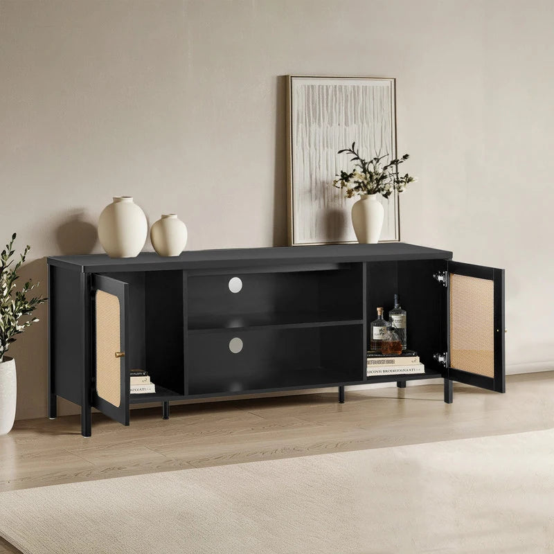62" Bohemian TV Stand Modern Media Console Entertainment Center