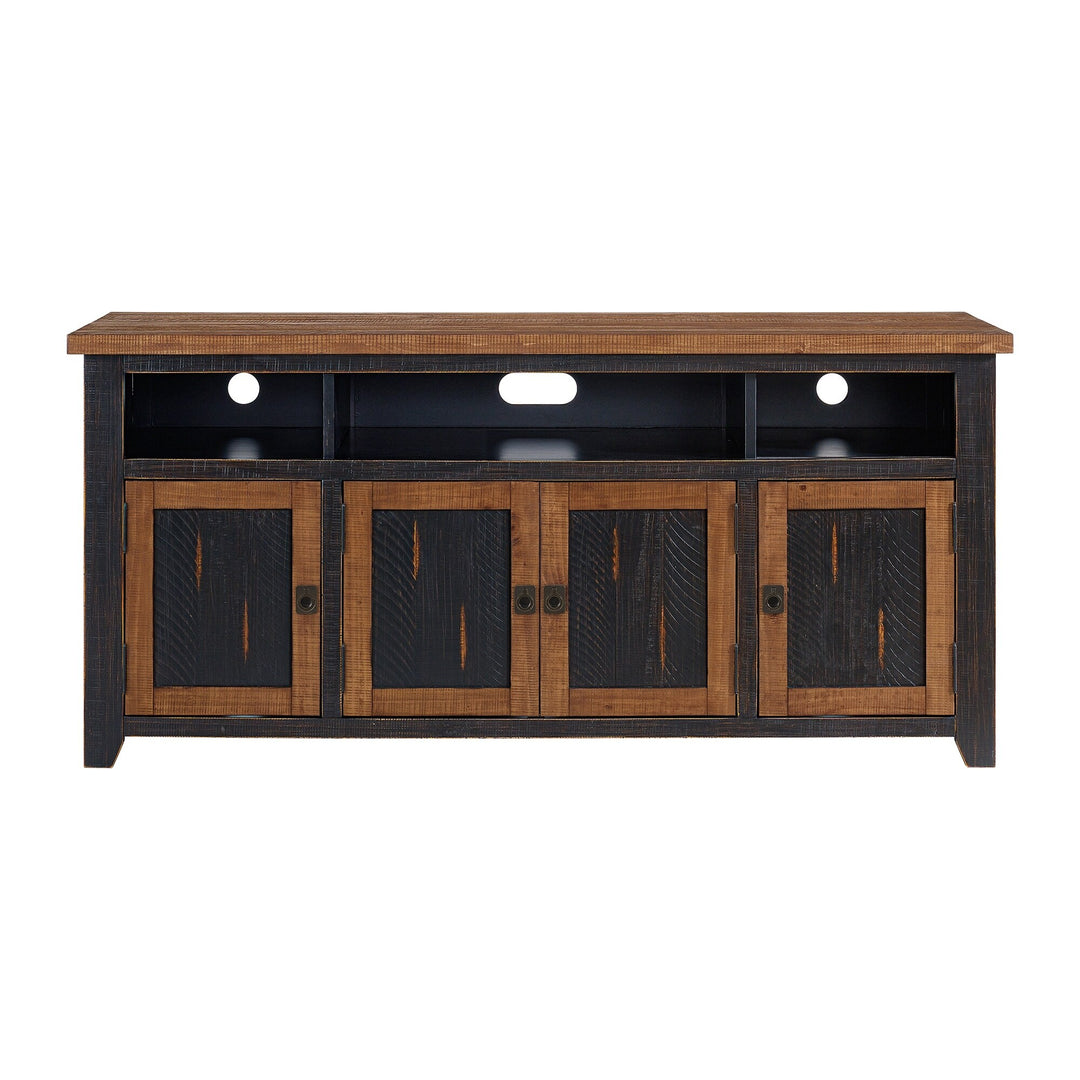 Nantucket 65-Inch Wide Solid Wood TV Stand with Storage