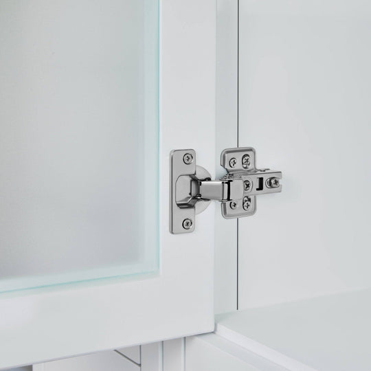 96-Inch Double Sink Bathroom Vanity Set with Engineered Marble Top and Free Mirror - 96 X 18.5 X 36 Inches