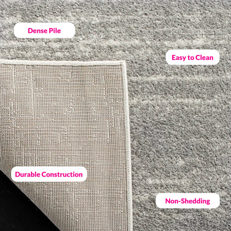 Bethlyn Gray/Light Gray Area Rug