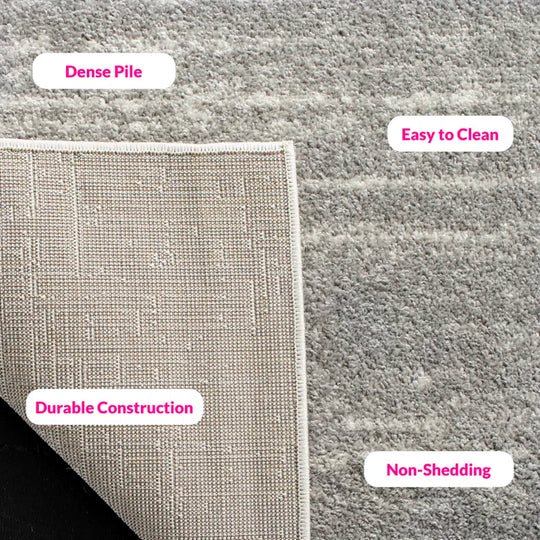 Bethlyn Gray/Light Gray Area Rug