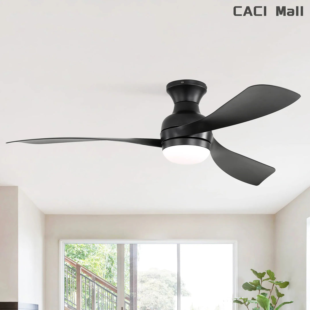 Sofucor 52/60 Inch Ceiling Fan with Integrated LED Light and Remote Control Quiet DC Motor