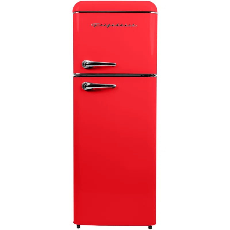 7.5 Cu. Ft. Capacity Retro Fridge Freezer Combo, Upright Fridge Freezer Combo, Apartment Size