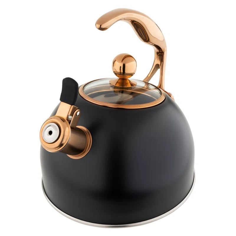 2.6-Quart Stainless Steel Kettle with 3-Ply Base