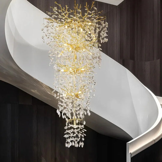 Crystal Dimmable LED Tiered Chandelier - 118In