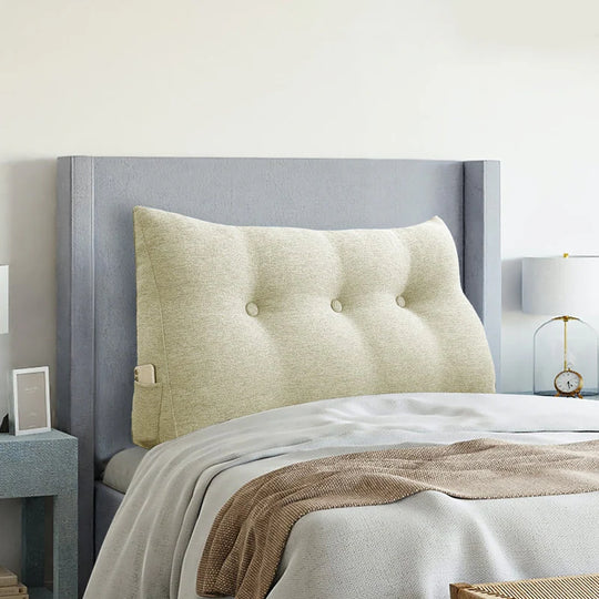 Bed Rest Wedge Reading Pillow Headboard Back Support Cushion