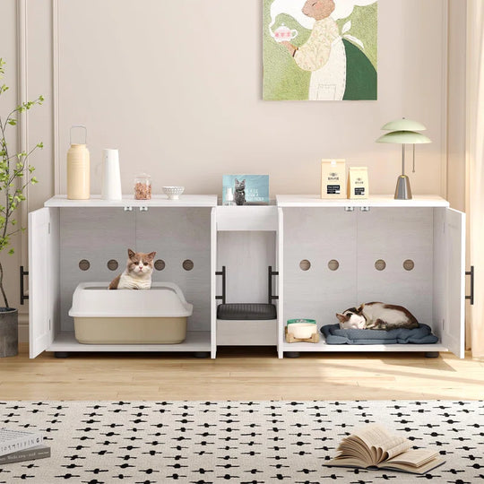 Dyte Medium Density Fiberboard (MDF) Litter Box Enclosure