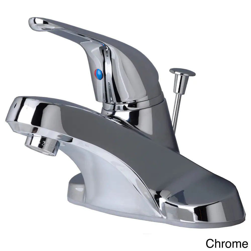 Classic Single Handle Centerset Lavatory Faucet with Pop-Up Drain Assembly