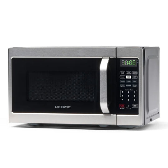 Compact Countertop Microwave Oven, 0.7 Cu. Ft. 700-Watt, Child Lock, Easy Clean Interior