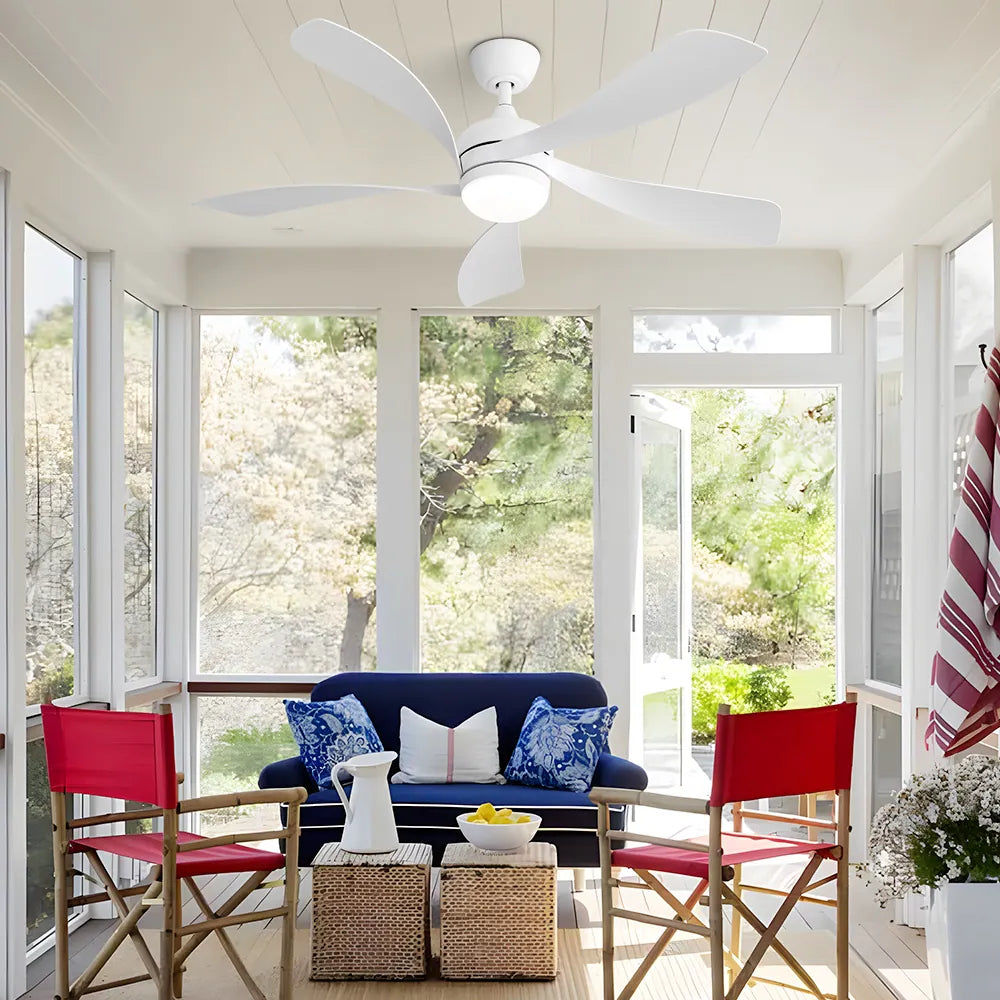 Sofucor 45/52 Inch Ceiling Fan with Remote & Lights Quiet DC Motor 5 Blade High CFM Modern Fan