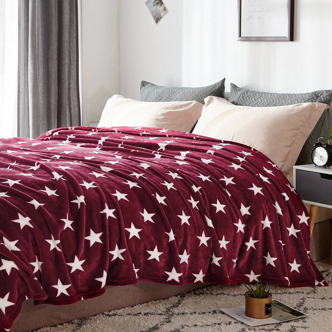 Luxuriously Velvety Plush Blanket Soft Lightweight Blanket