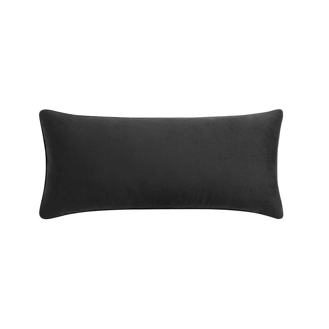 Silver Rhinestone Pillow 16" X 36"