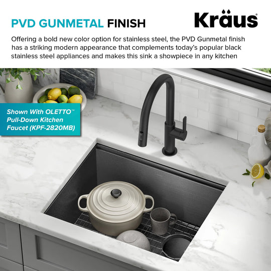 Kore Workstation Undermount Stainless Steel Kitchen Sink