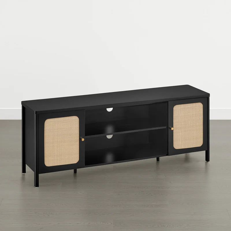 62" Bohemian TV Stand Modern Media Console Entertainment Center