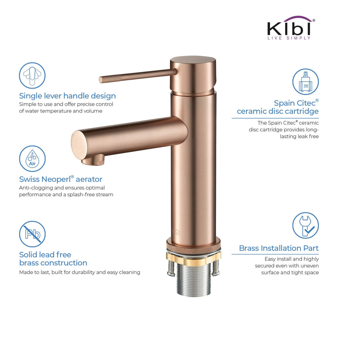 Luxury Single Hole Bathroom Faucet