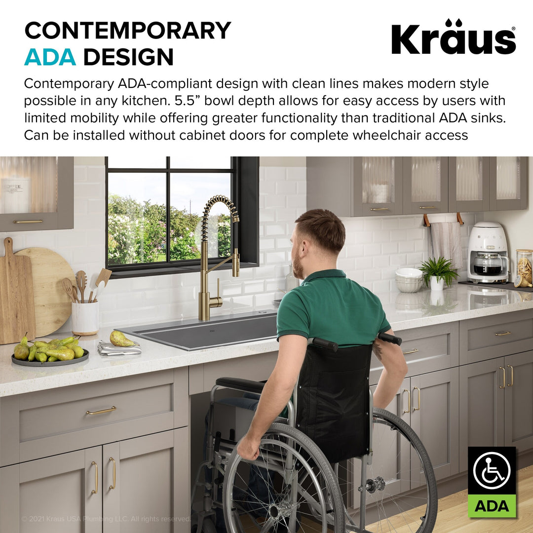 Kore Workstation Drop-In Stainless Steel Kitchen Sink