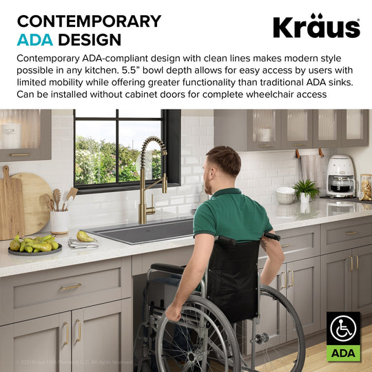 Kore Workstation Drop-In Stainless Steel Kitchen Sink