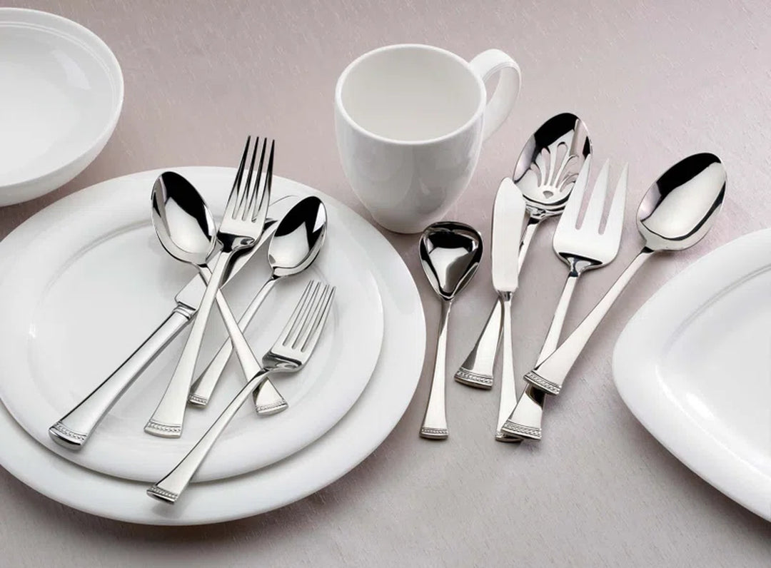 Portola 65-Piece Flatware & Serving Set, Service for 12