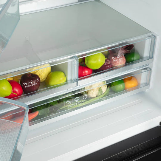36 In. Vista Collection 27.4 Cu. Ft. French Door Refrigerator, Freezer Drawer, Water Dispenser, Ice Maker, Matte Black