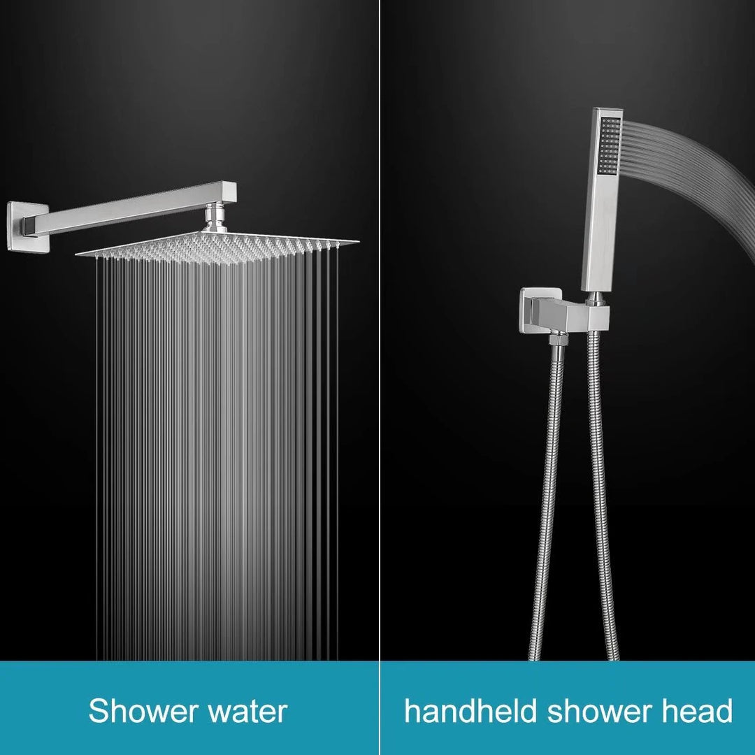 Rain Shower Faucet System Head Oil Rubbed Bronze with 10 Inch