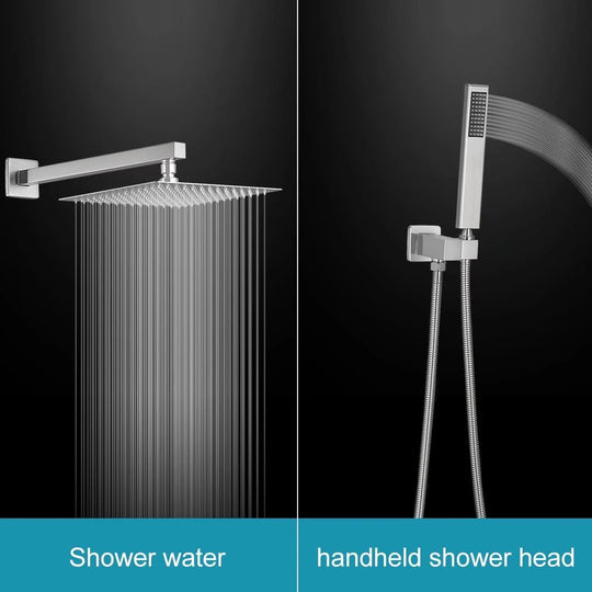 Rain Shower Faucet System Head Oil Rubbed Bronze with 10 Inch