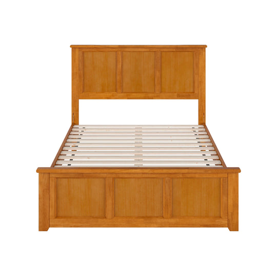 Charlotte Solid Wood Low Profile Platform Bed with Matching Footboard