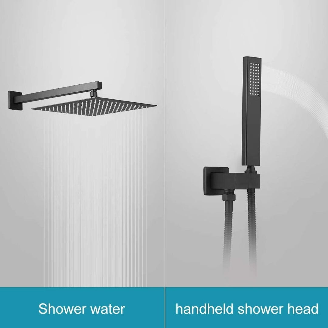 Rain Shower Faucet System Head Oil Rubbed Bronze with 10 Inch