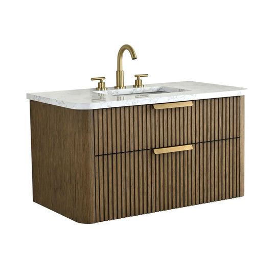 Liljan 36'' Wall-Mounted Single Bathroom Vanity