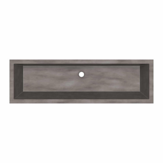 Arcata Nativestone Concrete Undermount Trough Bathroom Sink