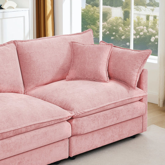 Modular Sectional Sofa, 102 Inch L Shaped Couch Set for Living Room