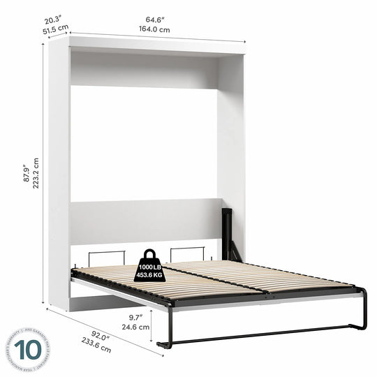 Pur 65W Queen Murphy Bed for Multipurpose Room by